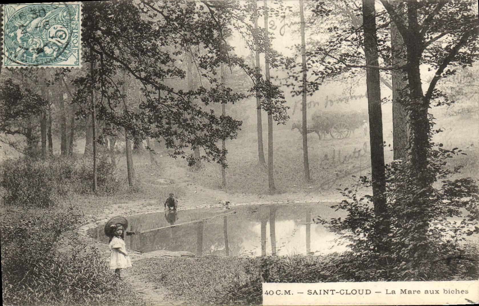 CPA Parc de Saint Cloud La Mare Aux Biches