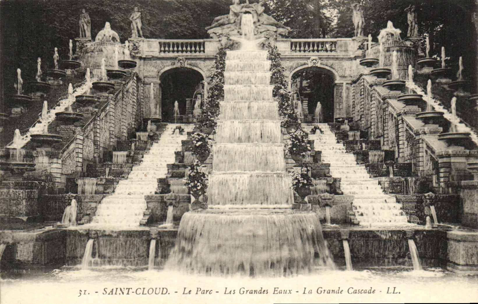 CPA Parc de Saint Cloud Le Parc Les Grande Eaux