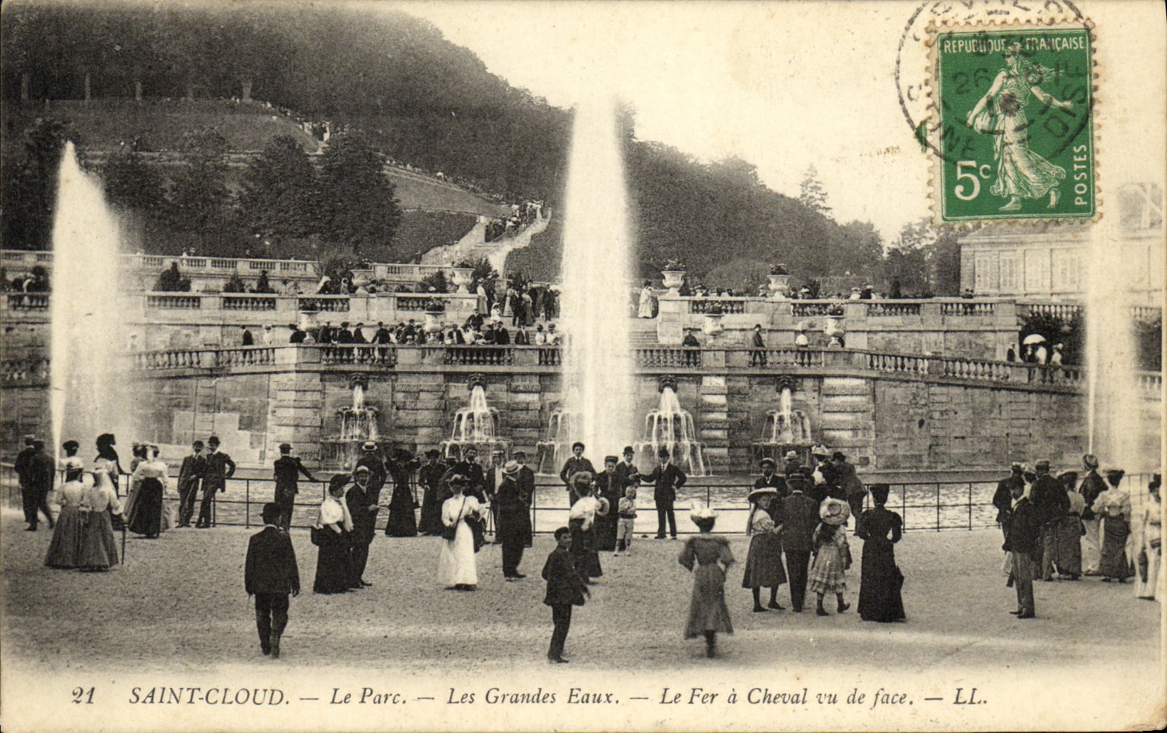 CPA Parc de Saint Cloud Les Grandes Eaux
