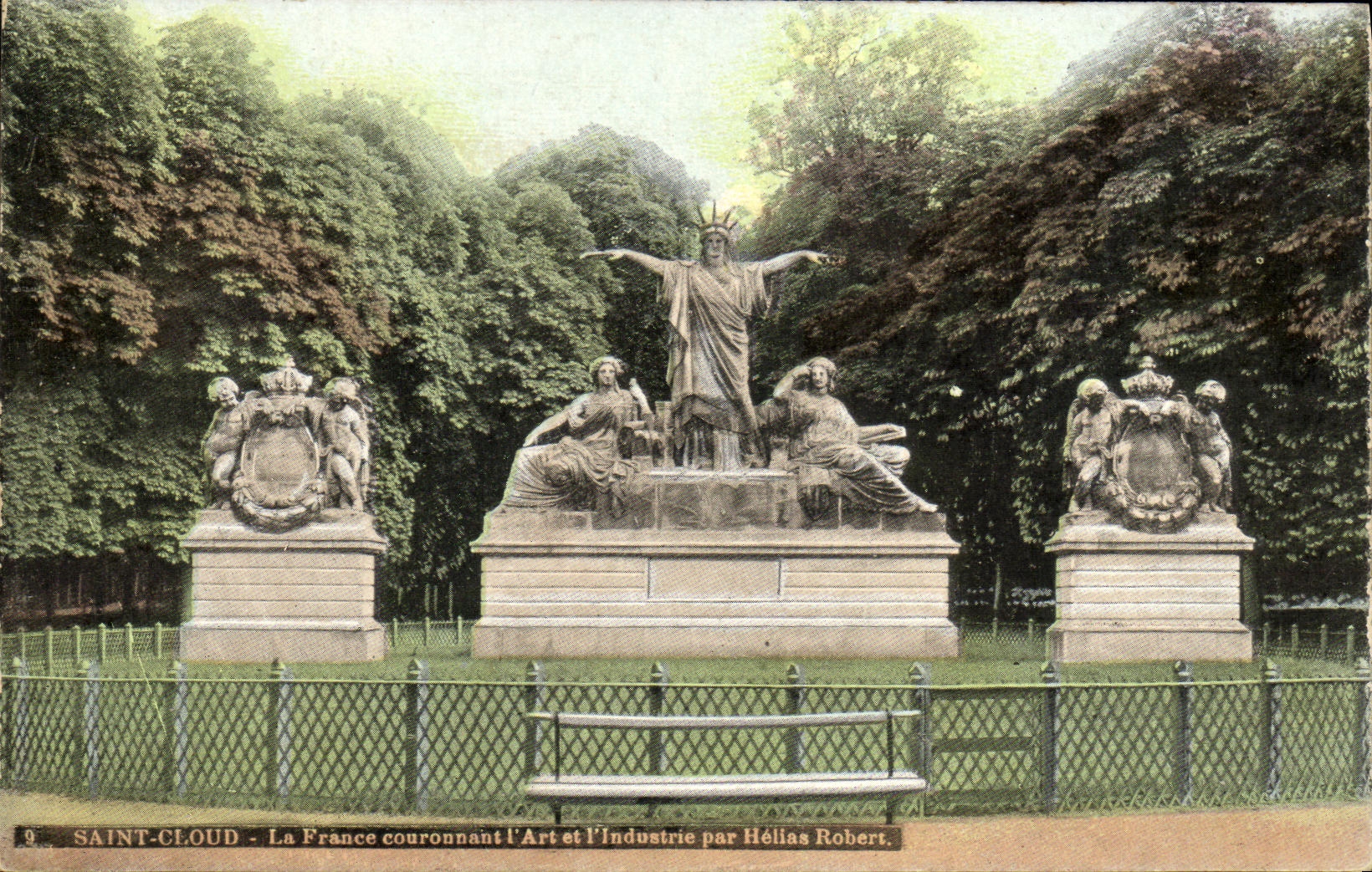 CPA Parc de Saint Cloud Bassins de la Cascade