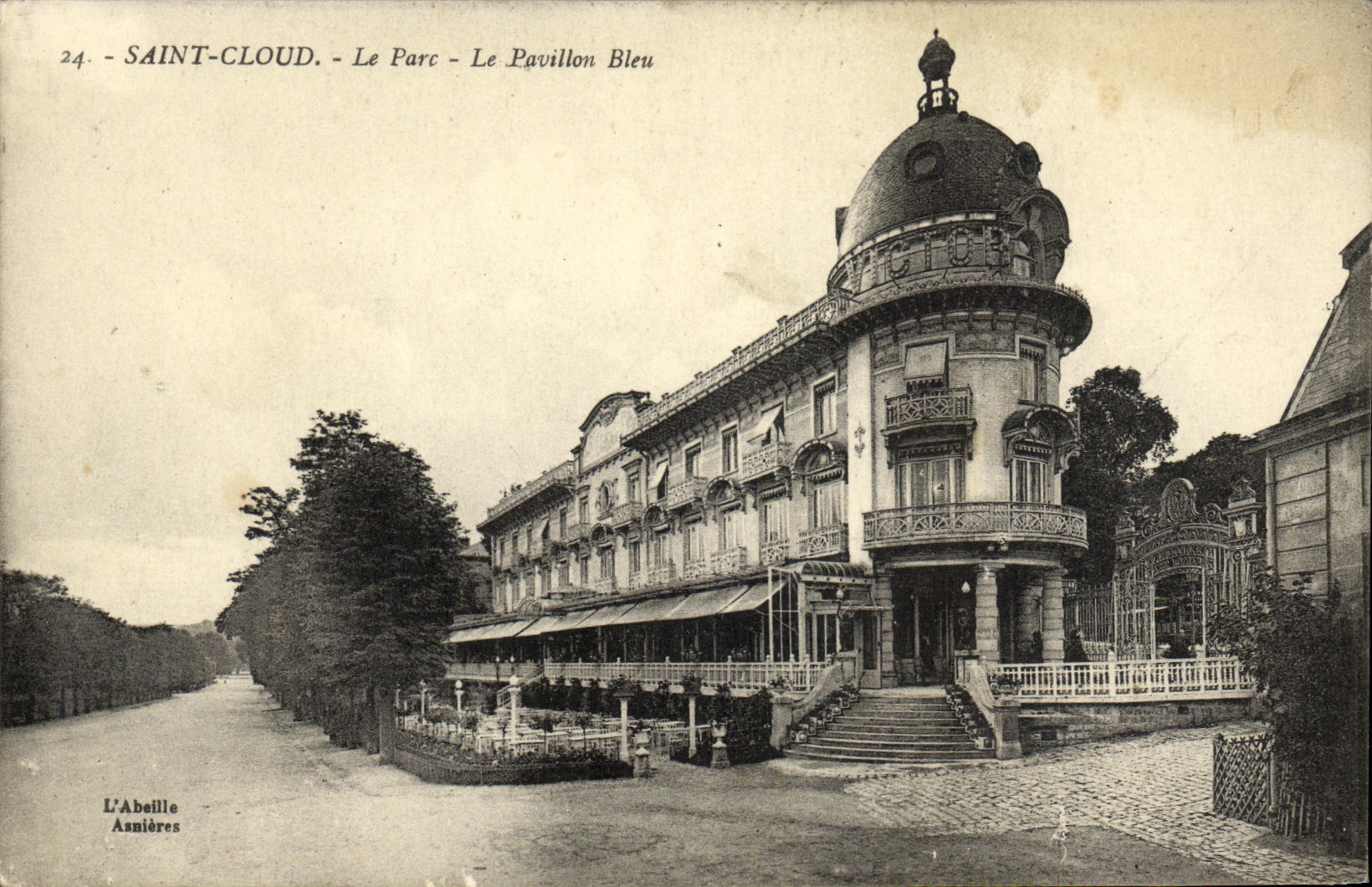 CPA Parc de Saint Cloud Le Parc La Pavillon Bleu