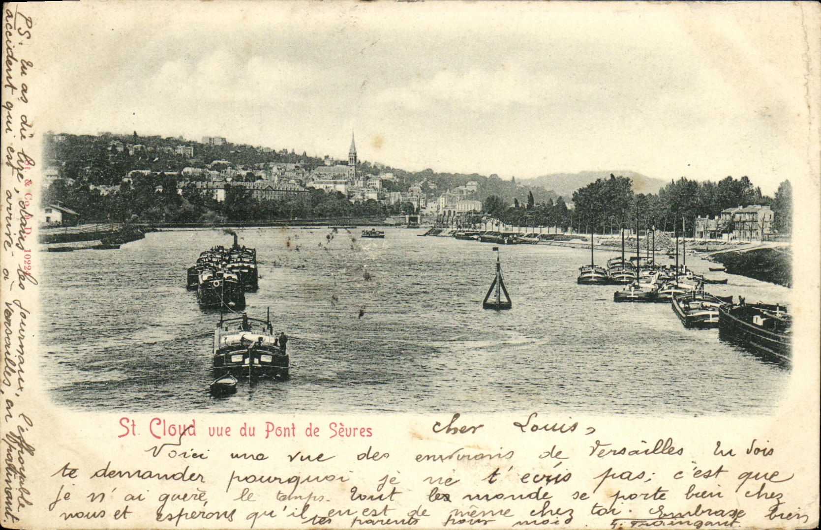 CPA Saint Cloud Vue du Pont de Sevres