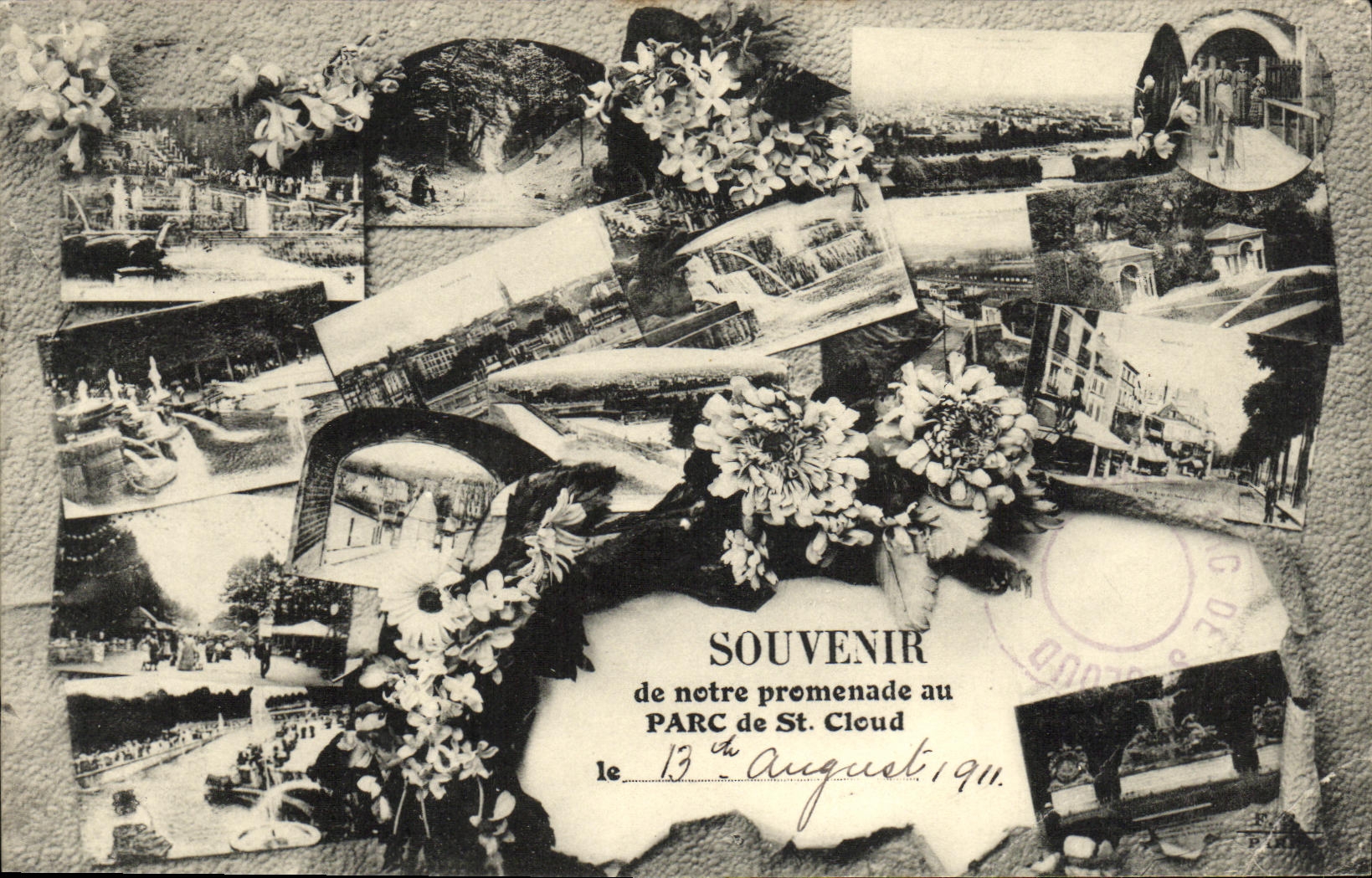 VINTAGE POSTCARD Holy Cloud Park of Our Walk to the park