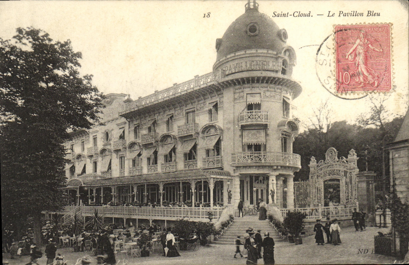 CPA Saint Cloud Le Pavillon Bleu