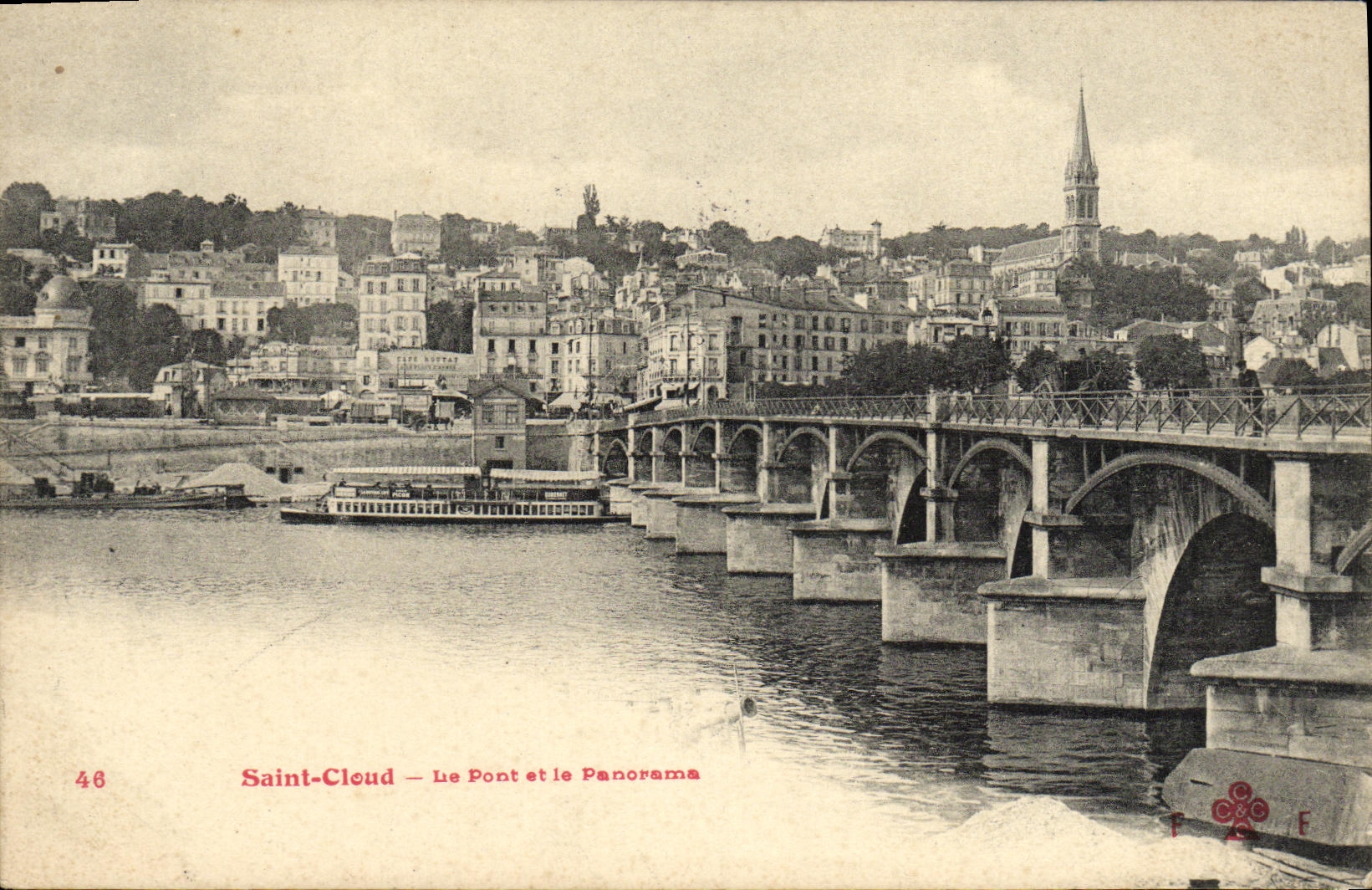 VINTAGE POSTCARD Holy Cloud the Bridge and the Panorama