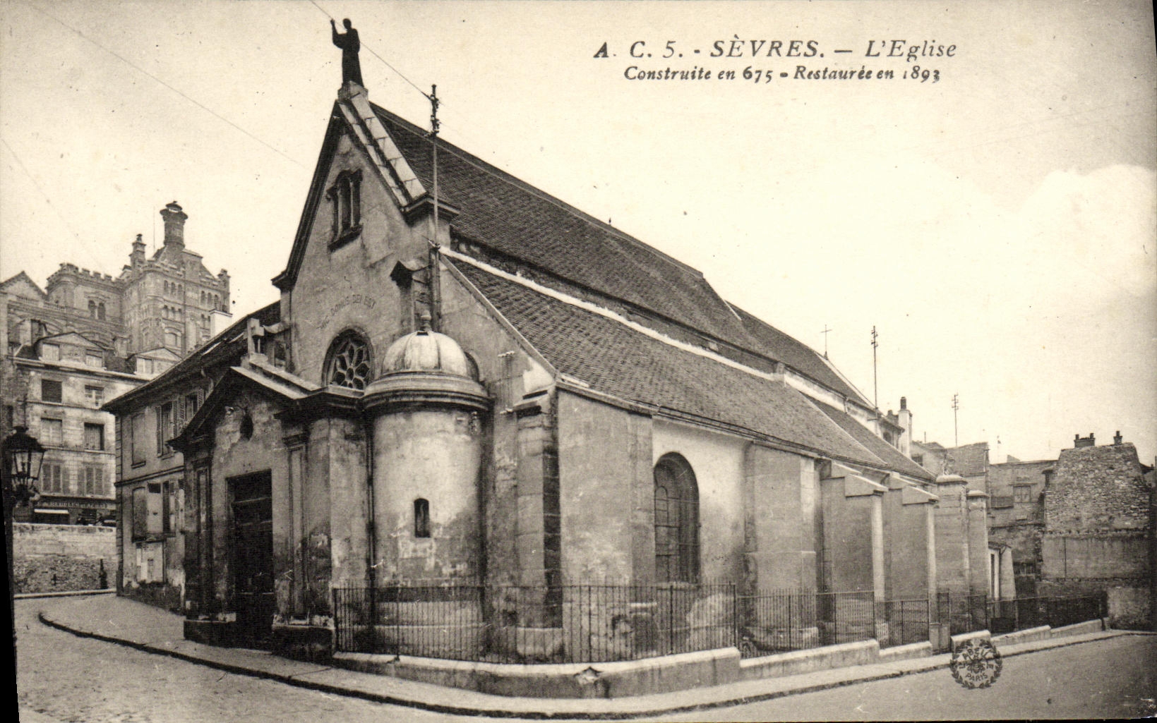 CPA Sevres L Eglise