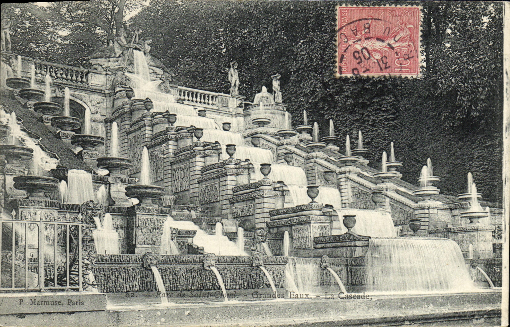 VINTAGE POSTCARD Holy Cloud Large water the cascade