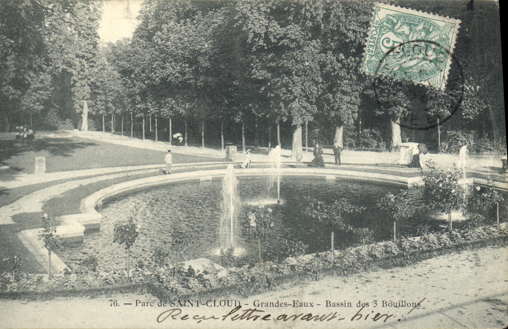 CPA Saint Cloud Grandes Eaux Bassin des 3 bouillons 