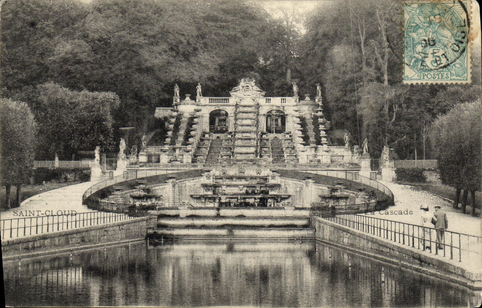 VINTAGE POSTCARD Holy Cloud Park Cascades