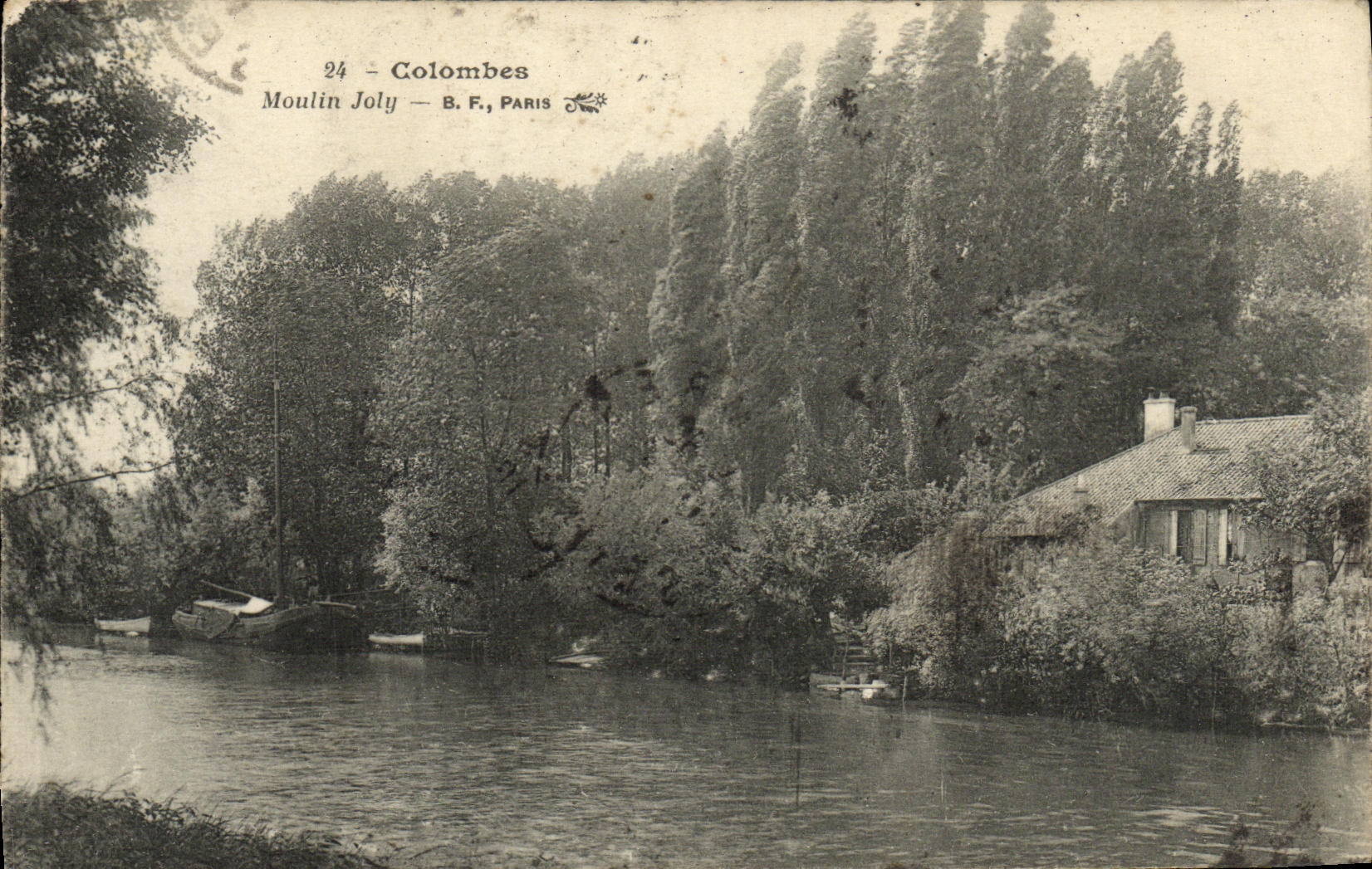 VINTAGE POSTCARD Doves Jolly Mill