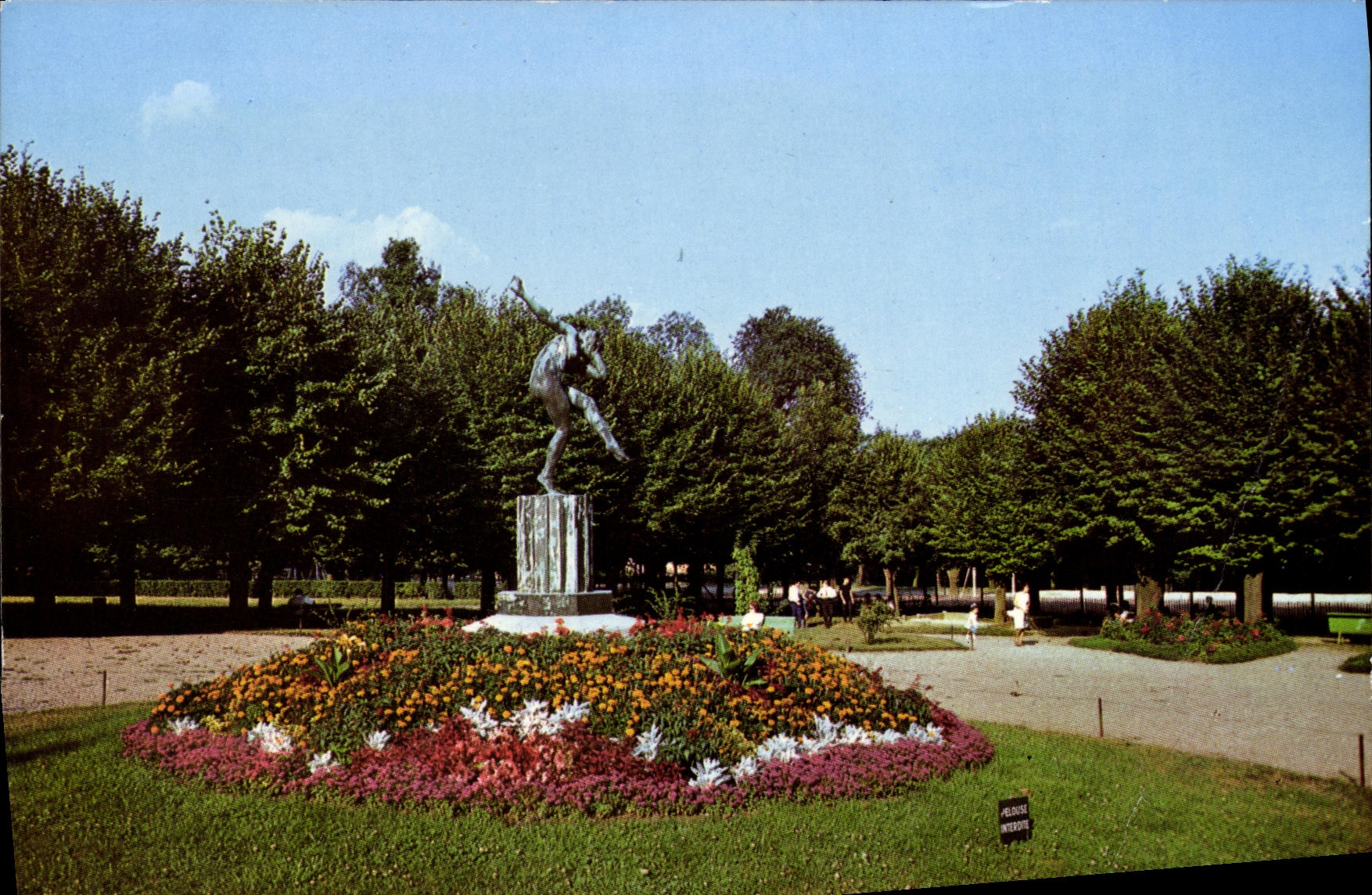 MODERN CARD Fontenay with the Roses the public garden
