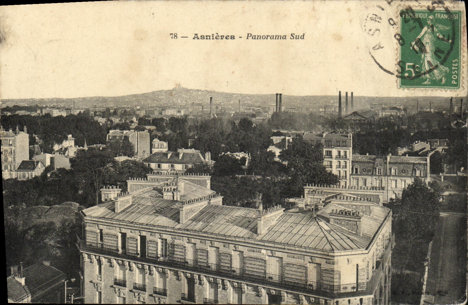 CPA Asnieres Panorama Sud