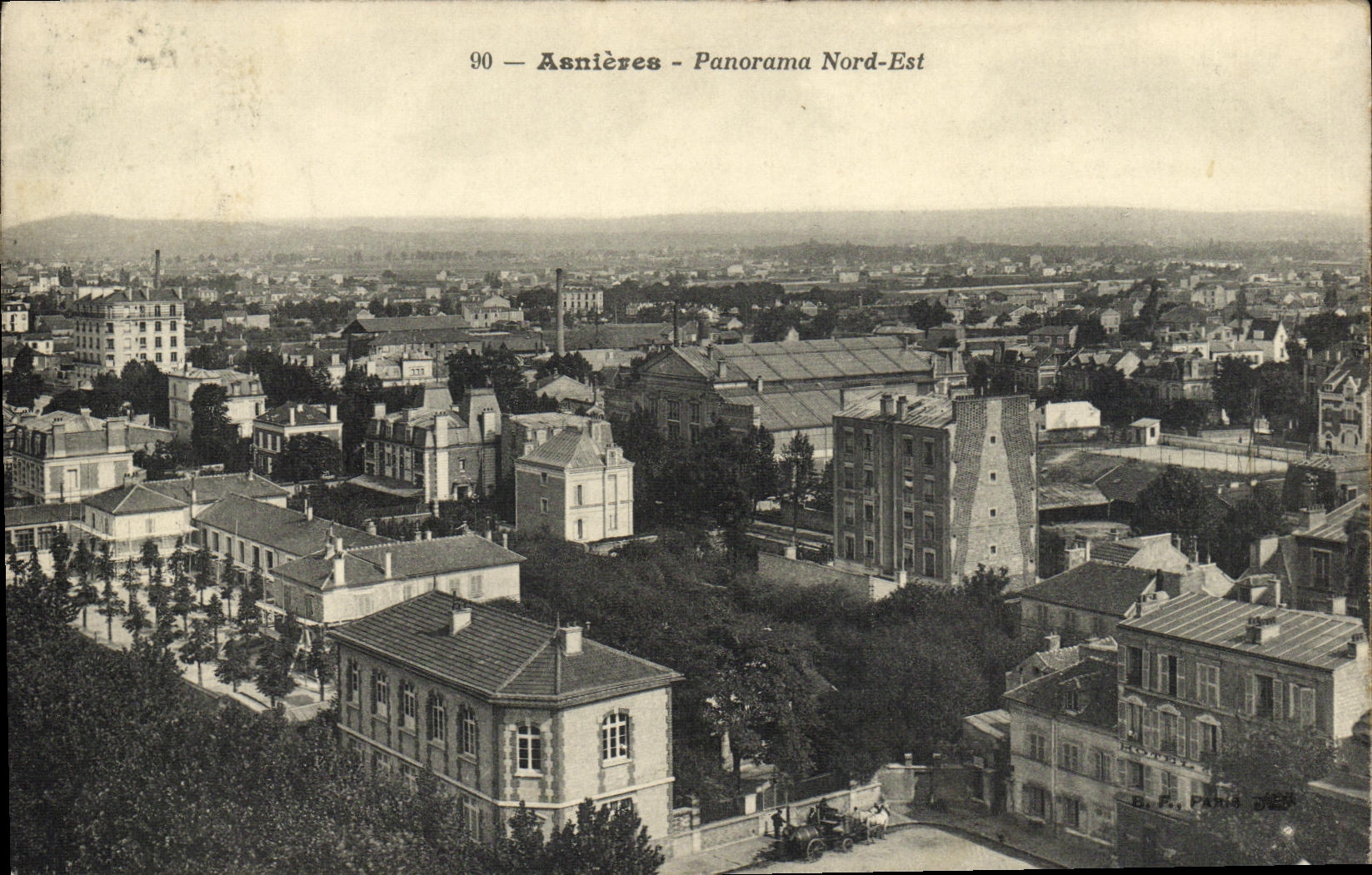 CPA Asnieres Panorama Nord Est