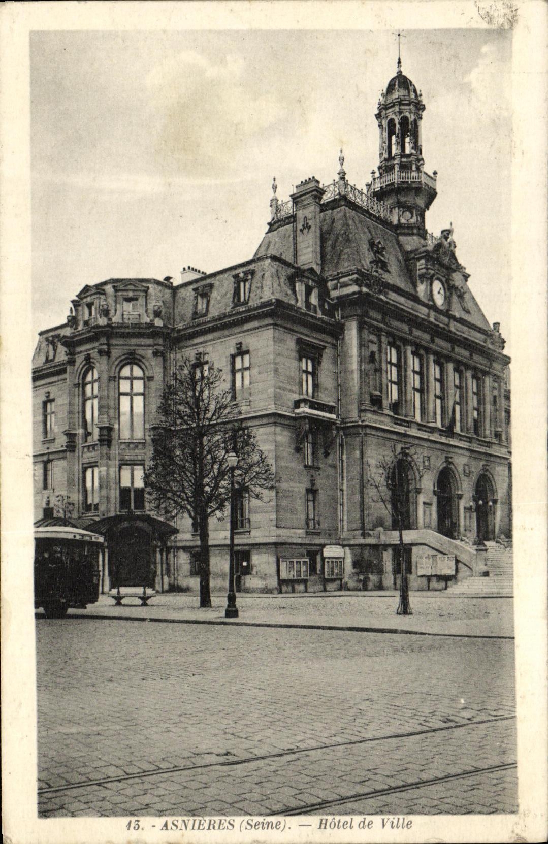 CPA Asnieres Hotel de Ville 