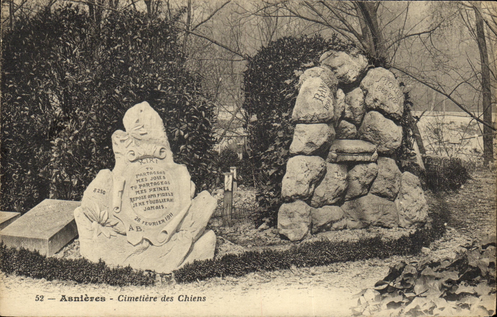 CPA Asnieres Cimetiere des Chiens