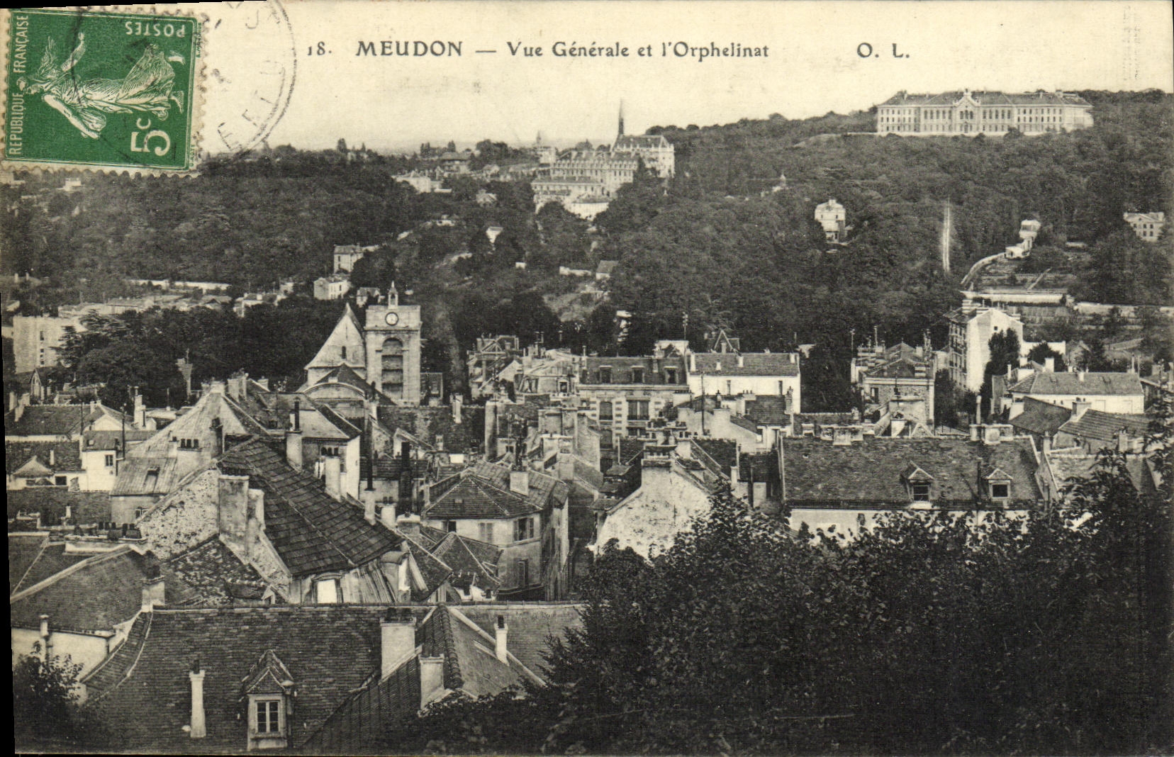 CPA Meudon Vue Generale et l Orphelinat