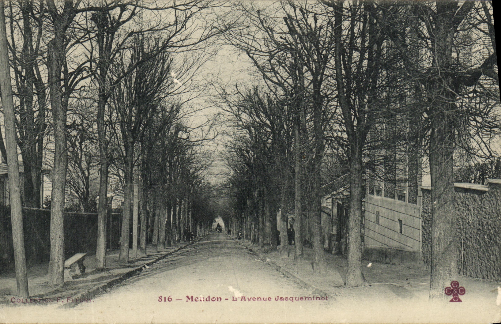 POSTAL Meudon L avenida de la VENDIMIA de Jacqueminot