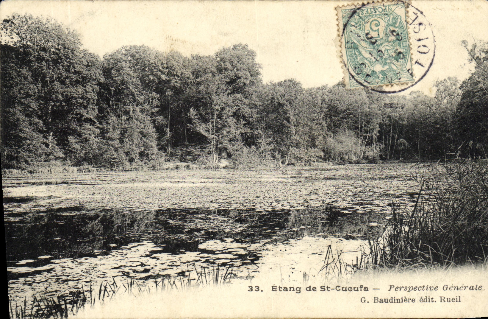 Charca de la POSTAL de la VENDIMIA de la opinion general del St Cueufa