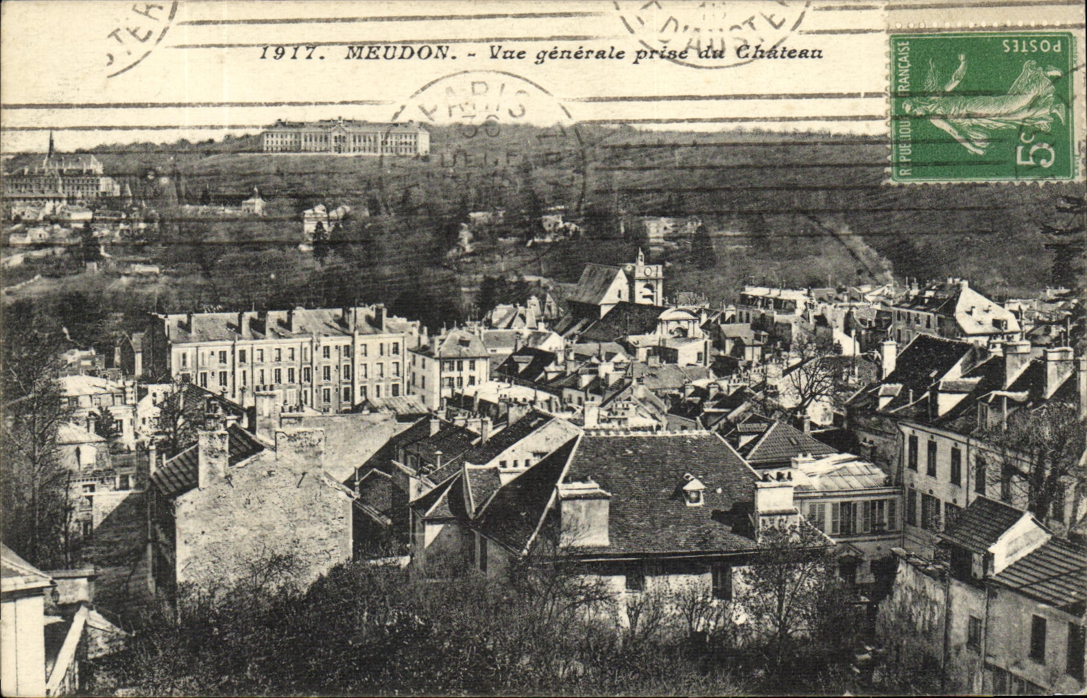 CPA Meudon Vue generale prise du Chateau