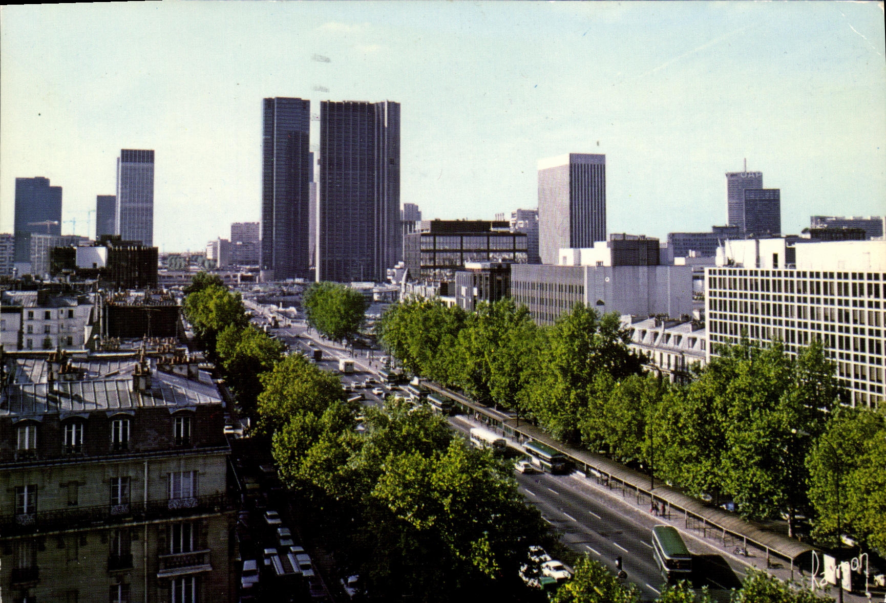 MODERN CARD Neuilly sur Seine Which occurred Charles de Gaulle Seen on Defense