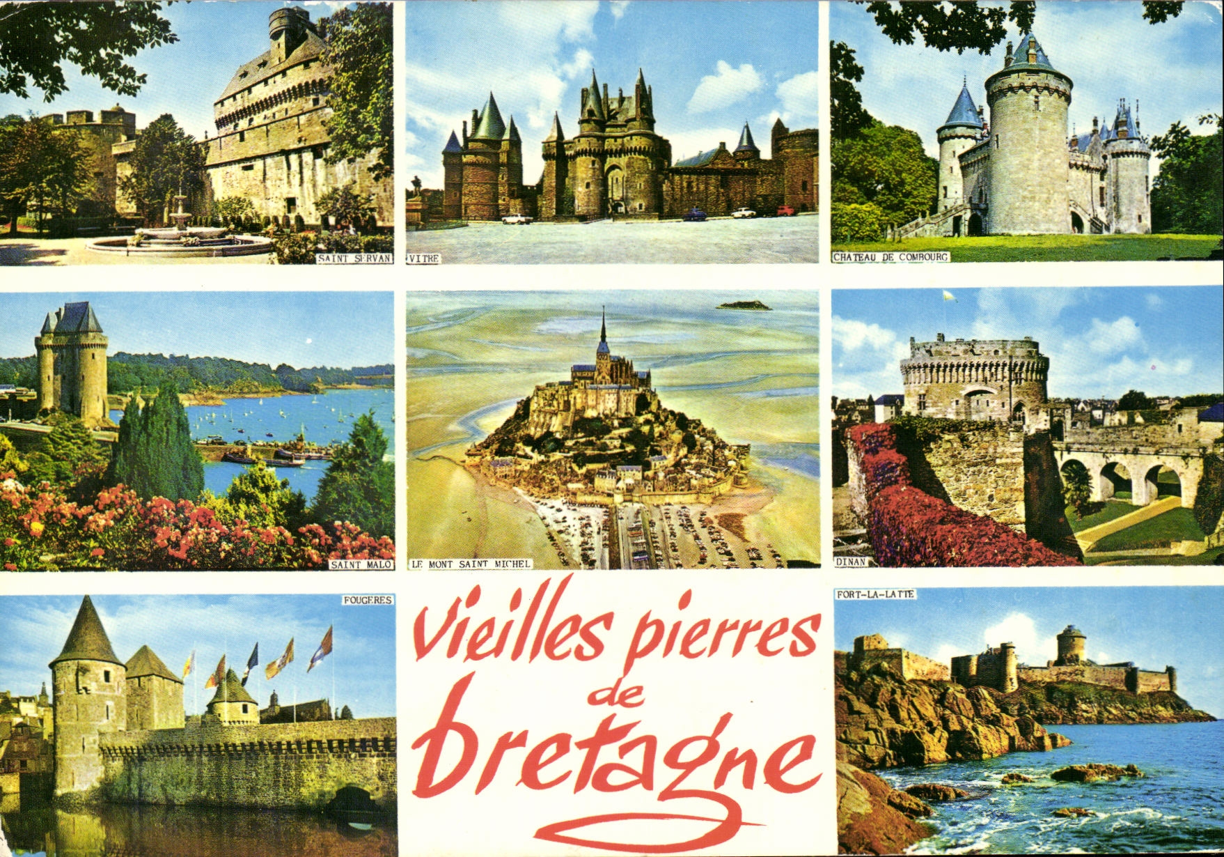 POSTAL MODERNA las piedras de Vieilles de Bretana Saint SErvan esmaltan el mMalo santo Dinan Fougeres