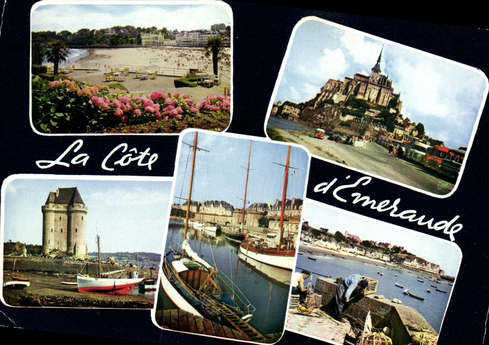 POSTAL MODERNA malo santo santo Cancale de Dinard Mont Saint Michel Servan