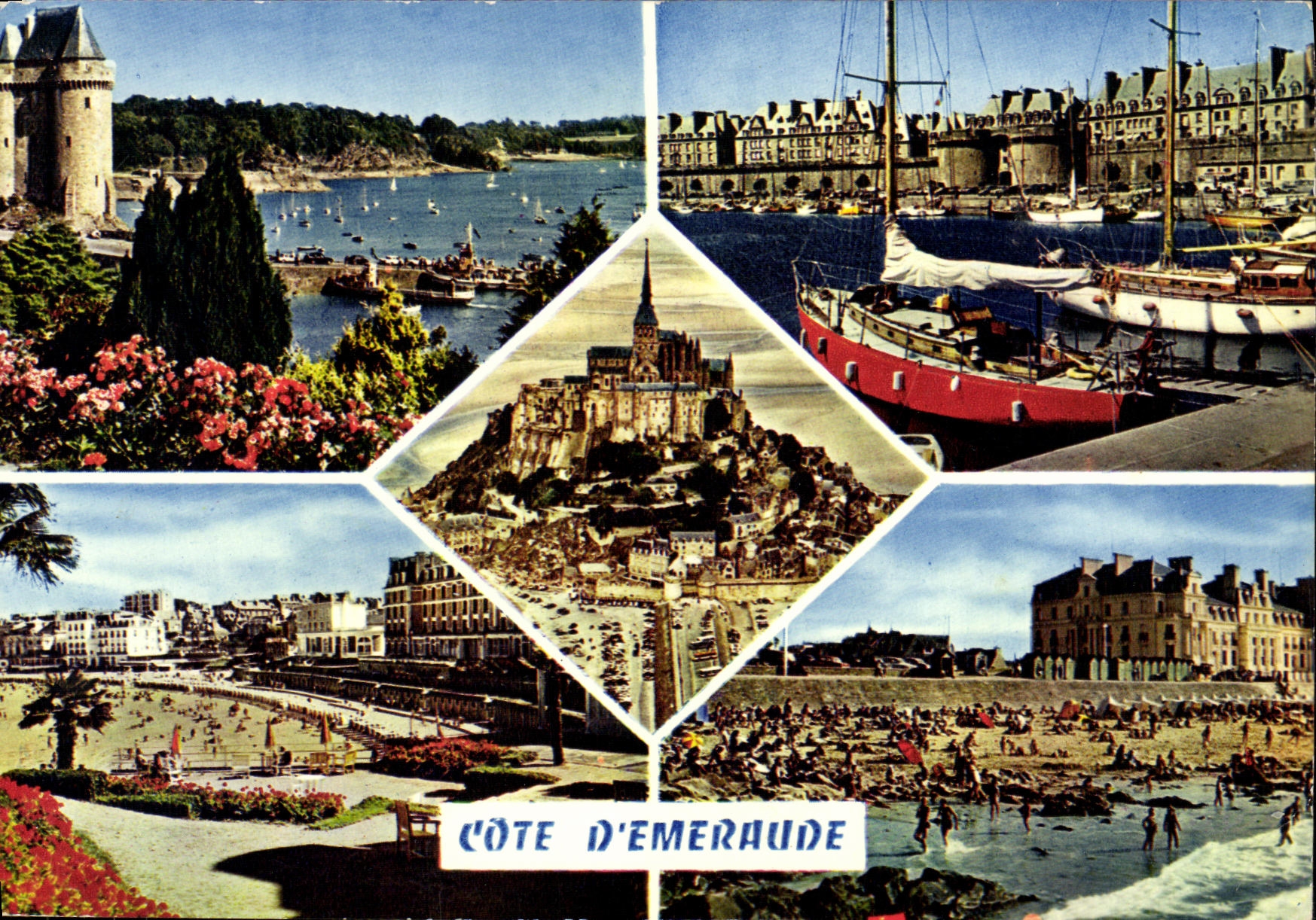 POSTAL MODERNA Dinard Mont Saint Michel Servan santo Parame