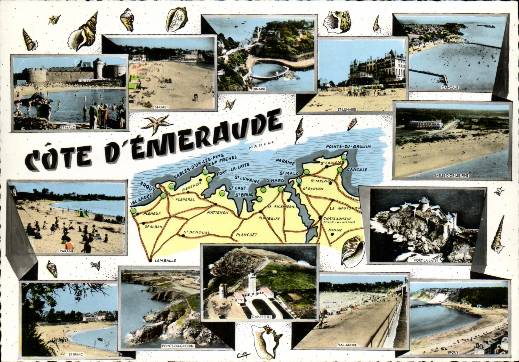 POSTAL MODERNA esmeralda de la dimension D