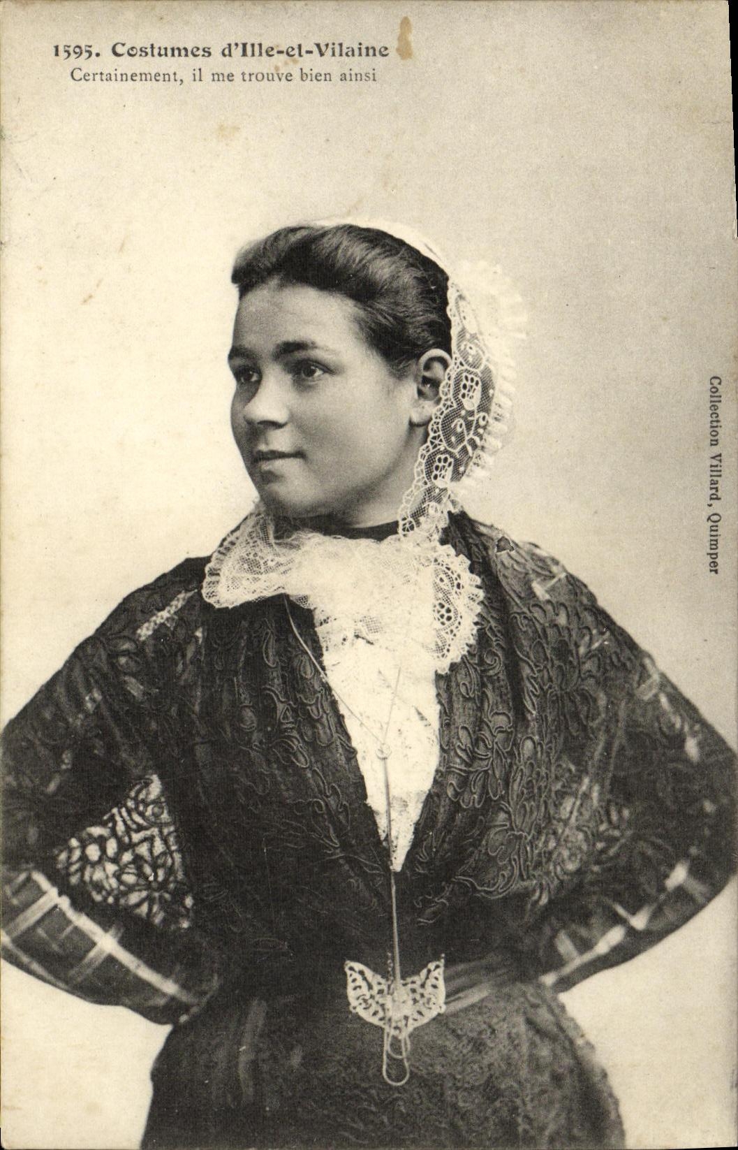 CPA Costumes d Ille et Vilaine Femme Folklore 