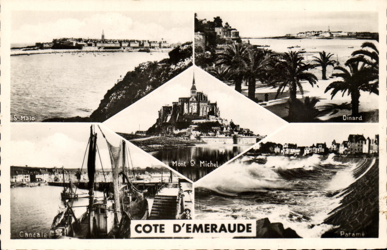 POSTAL MODERNA St esmeralda Malo Dinard Parame de la dimension D Cancale Mont Saint Michel
