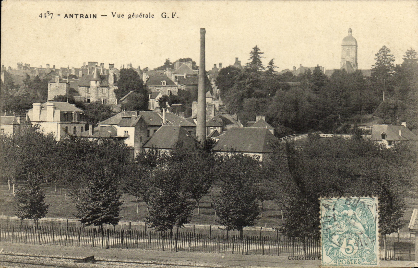 CPA Antrain Vue Generale
