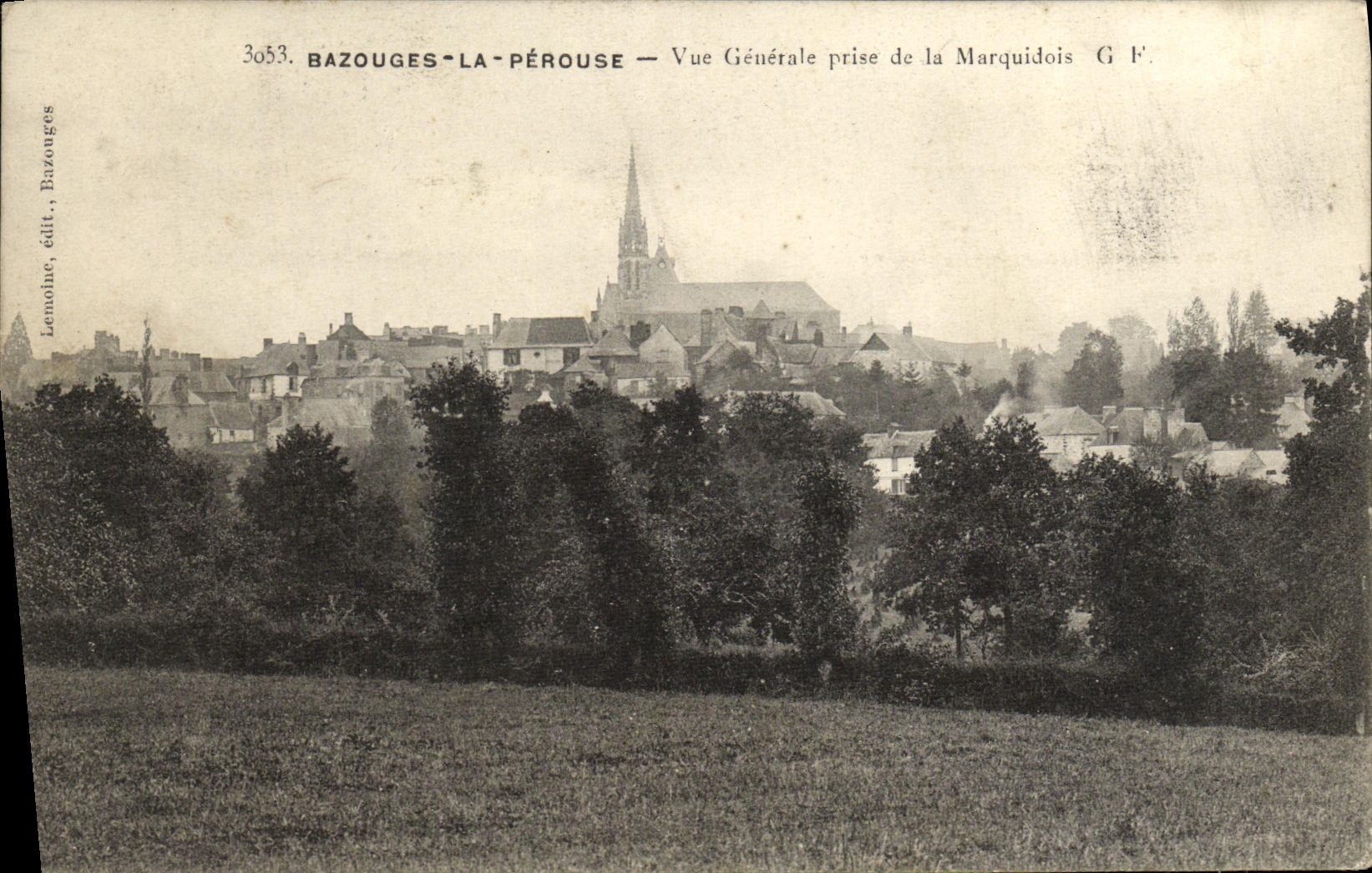 CPA Bazouges la Perouse Vue Generale Prise de la Marquidois