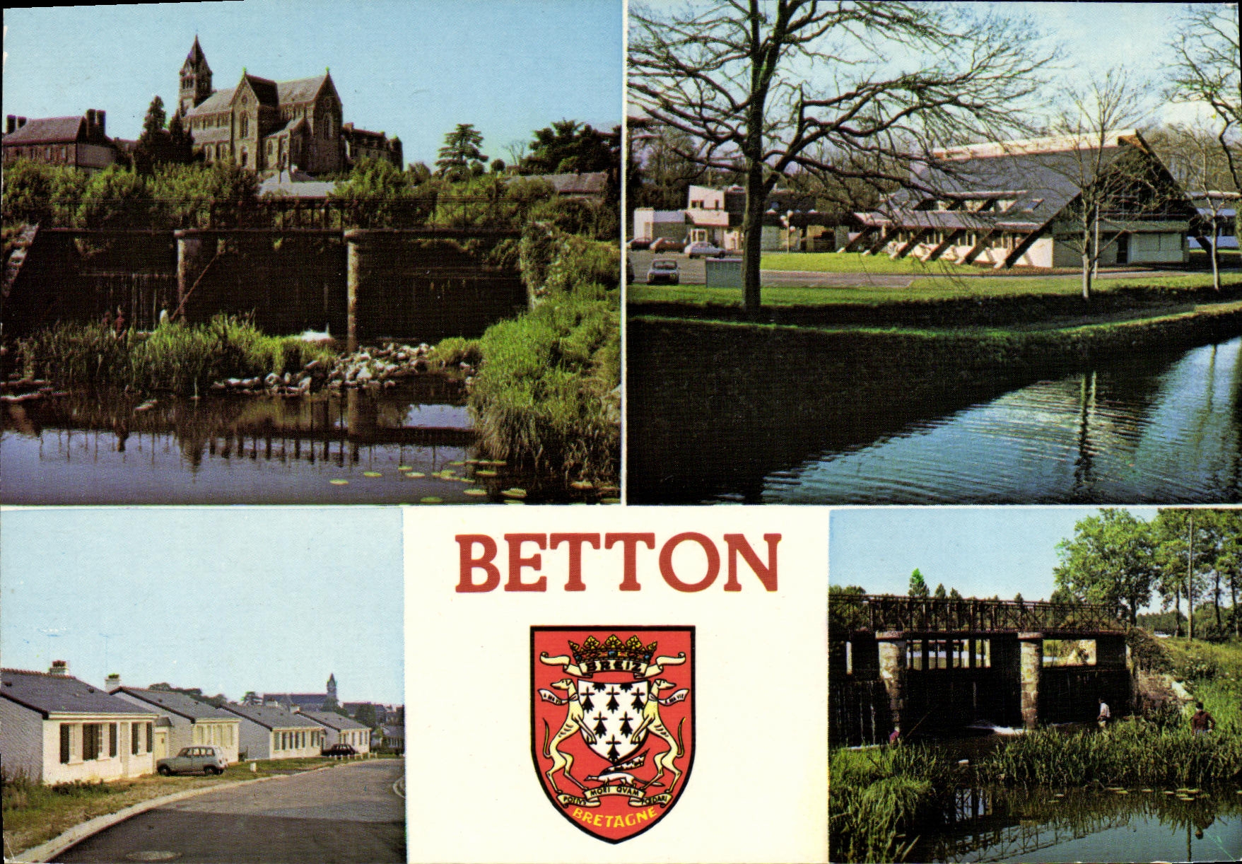 POSTAL MODERNA lugar encantador de Betton en el canal D Ille y Rance