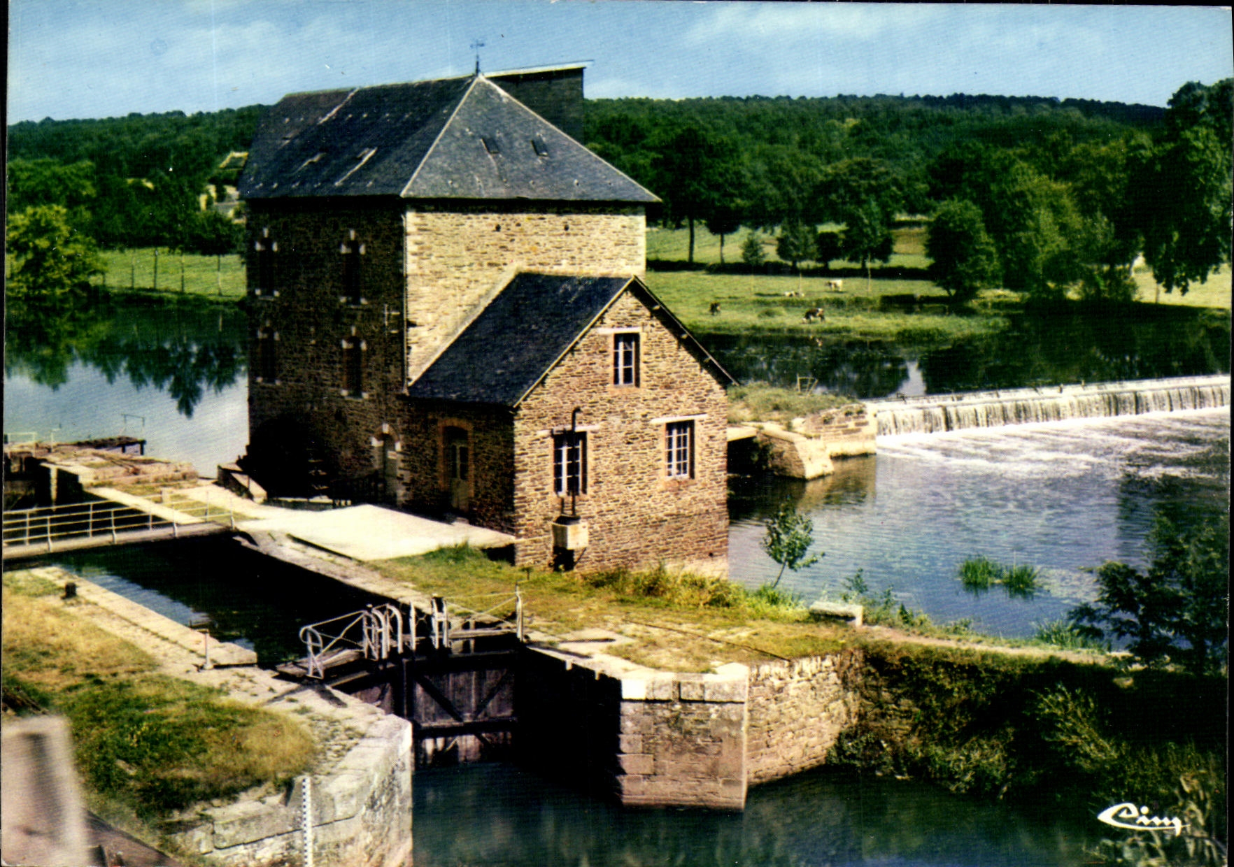 POSTAL MODERNA valle de desagradable el molino de Bouexiere