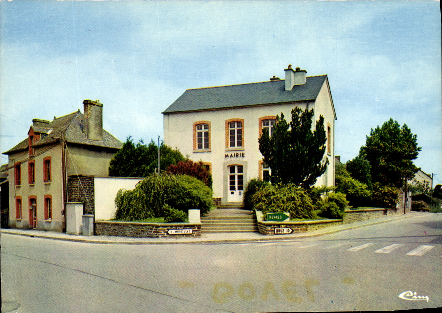 POSTAL MODERNA Breal debajo de Montfort el ayuntamiento