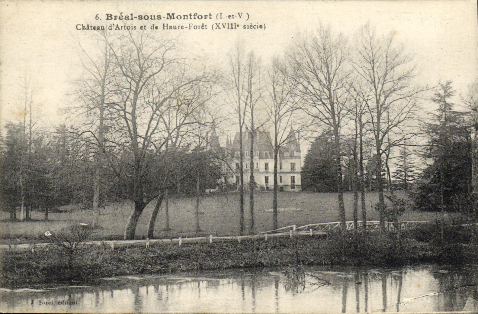CPA Breal Sous Montfort Chateau d Artois et de Haute Foret