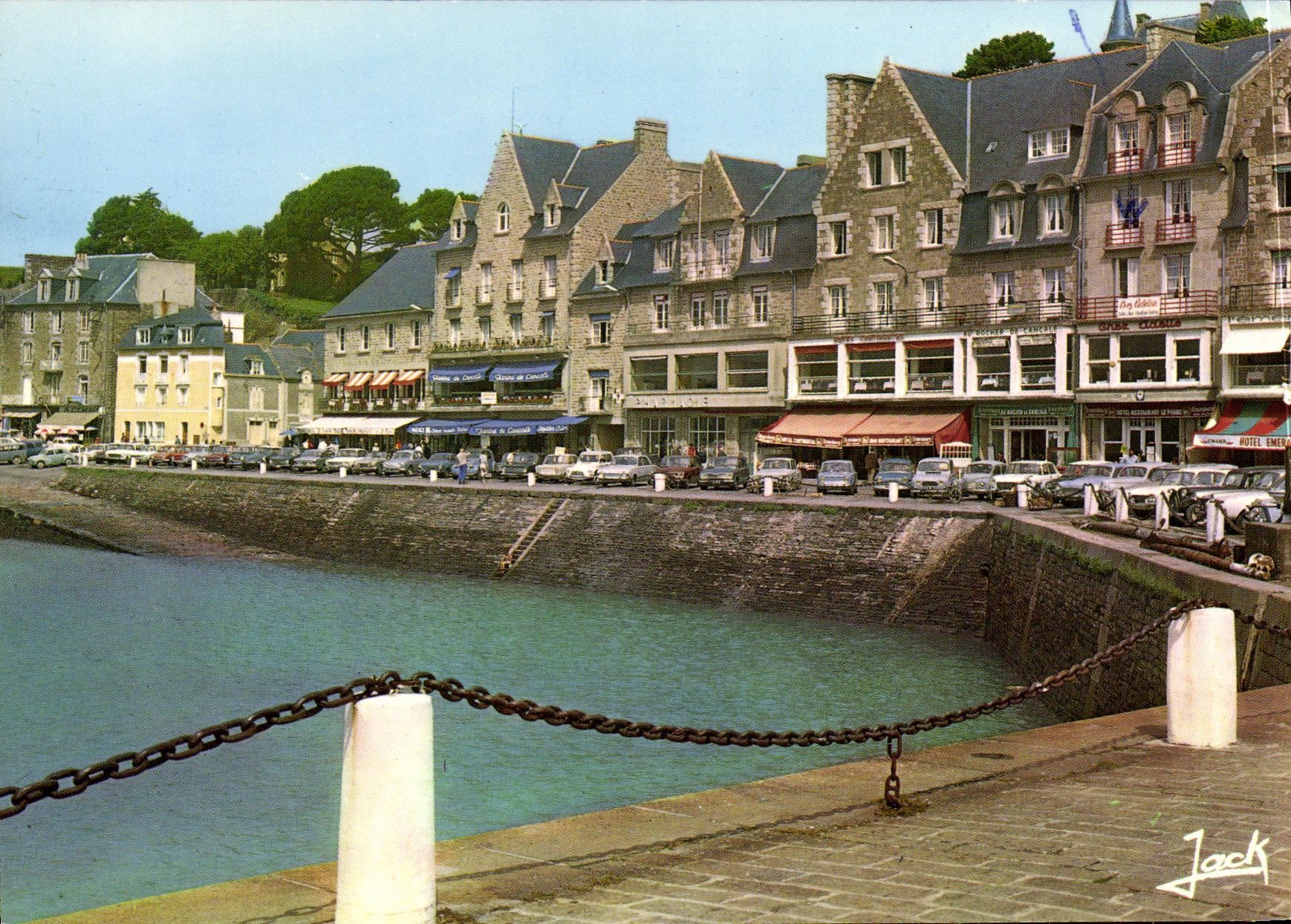 MODERN CARD Cancale the Port of the Swell and Restaurants