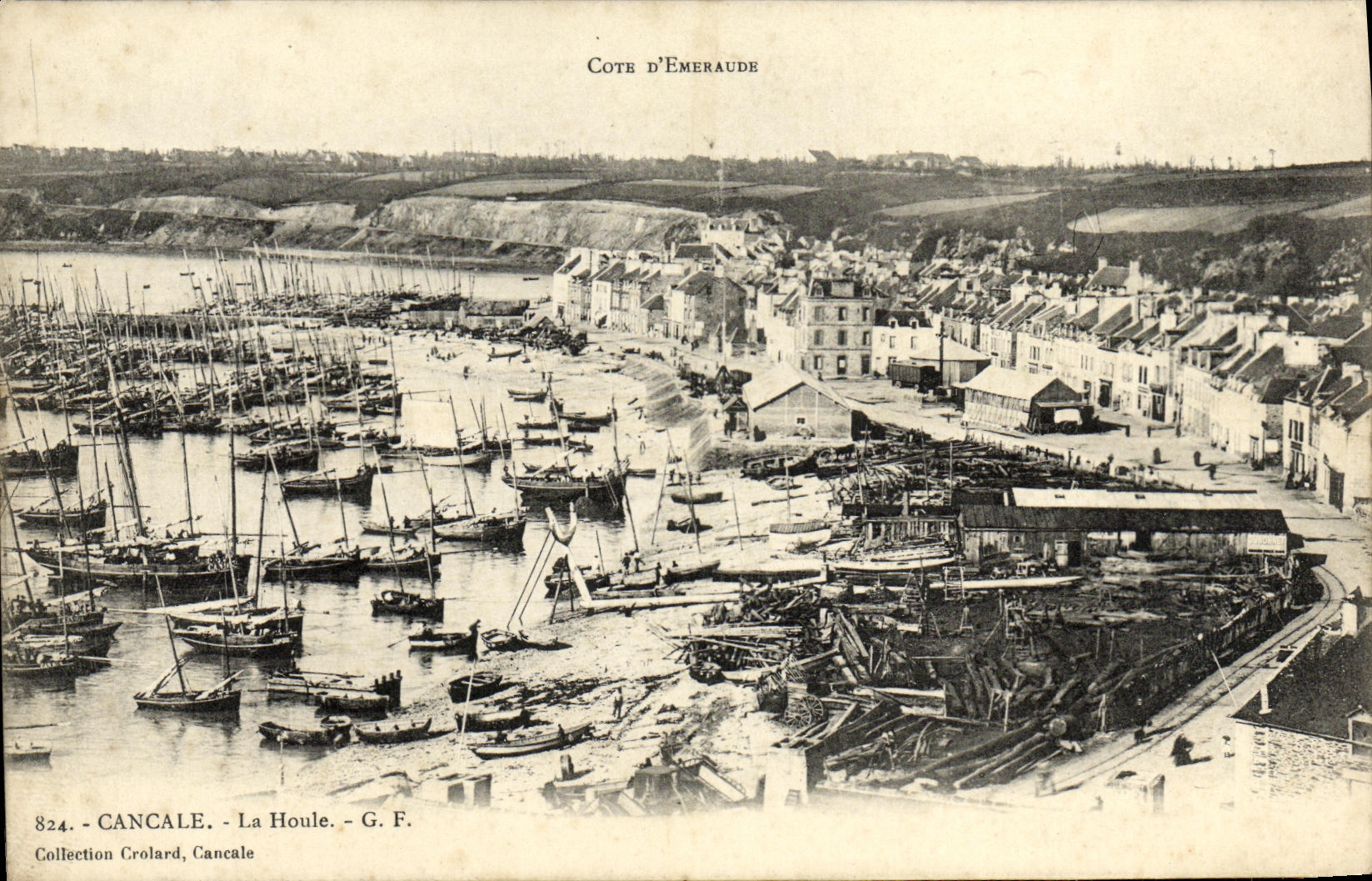 CPA Cancale La Houle Bateaux