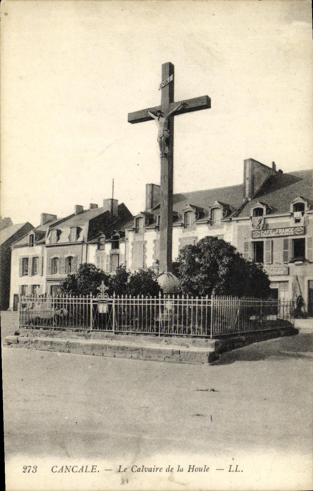 POSTAL Cancale de la VENDIMIA el martirio de la inflamacion