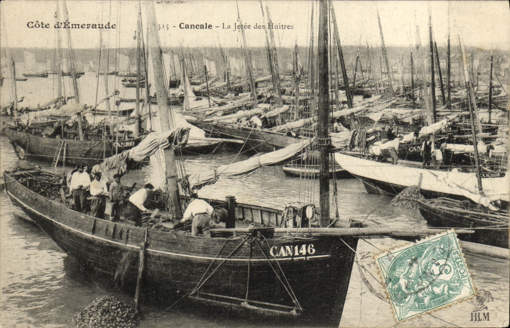 CPA Cancale La Jetee des Huitres Ostreiculture
