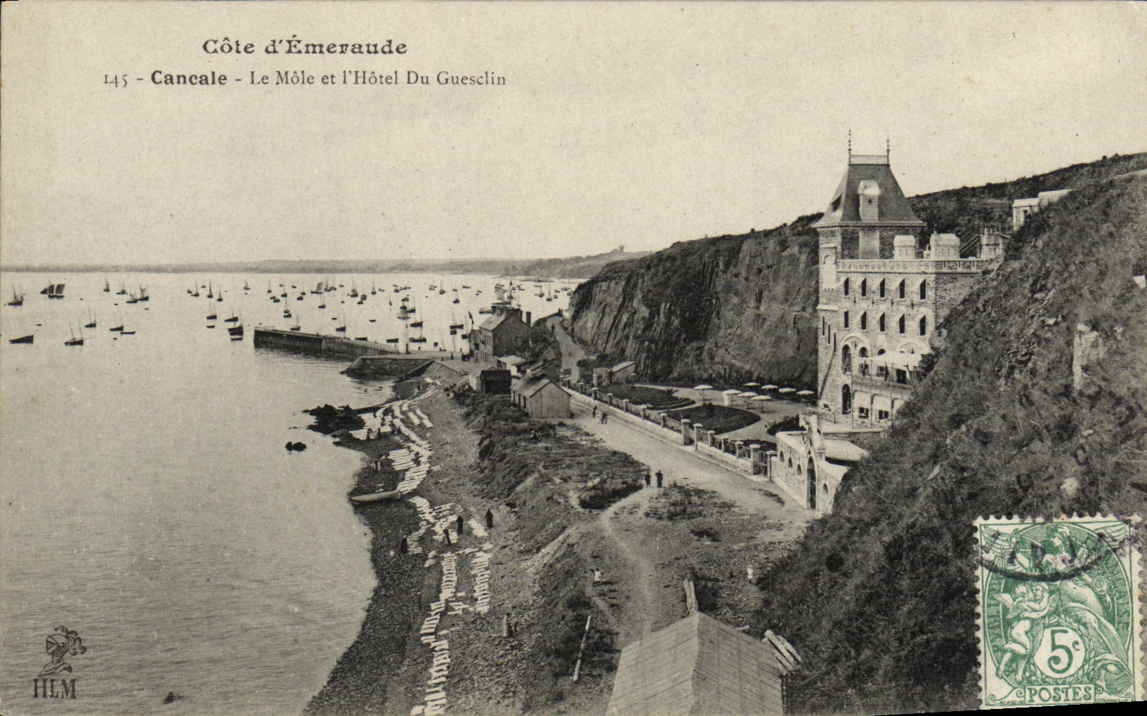 CPA Cancale Le Mole et l Hotel du Guesclin 