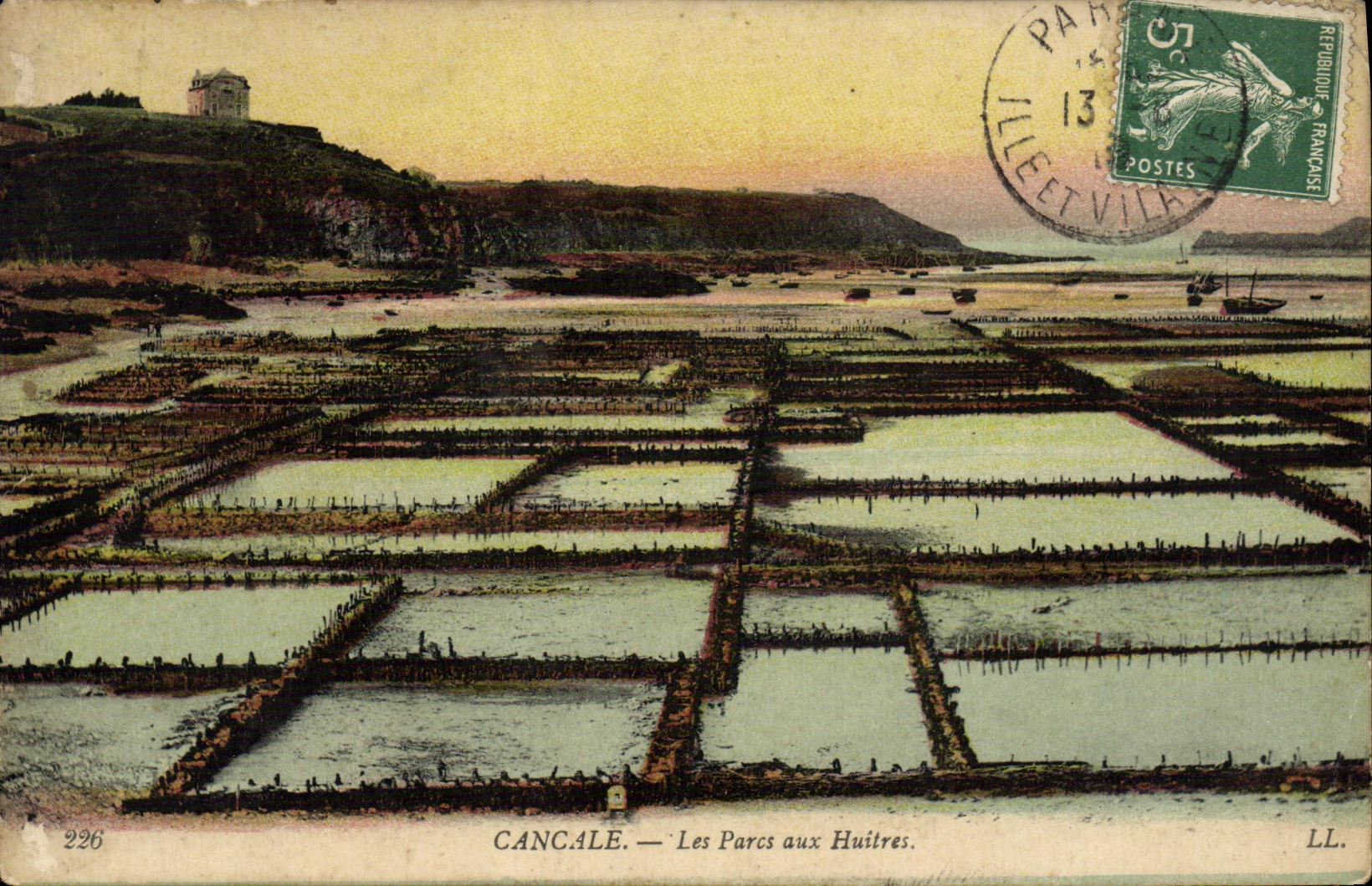 CPA Cancale Les Parcs aux Huitres 