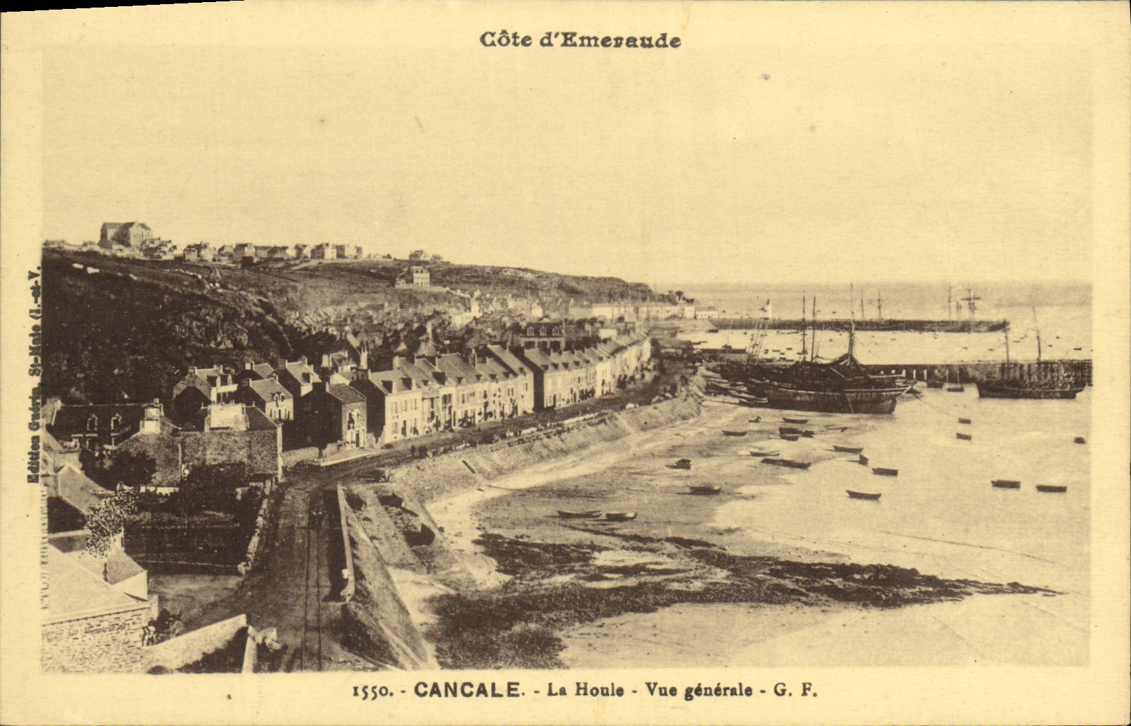 CPA Cancale La Houle Vue generale 