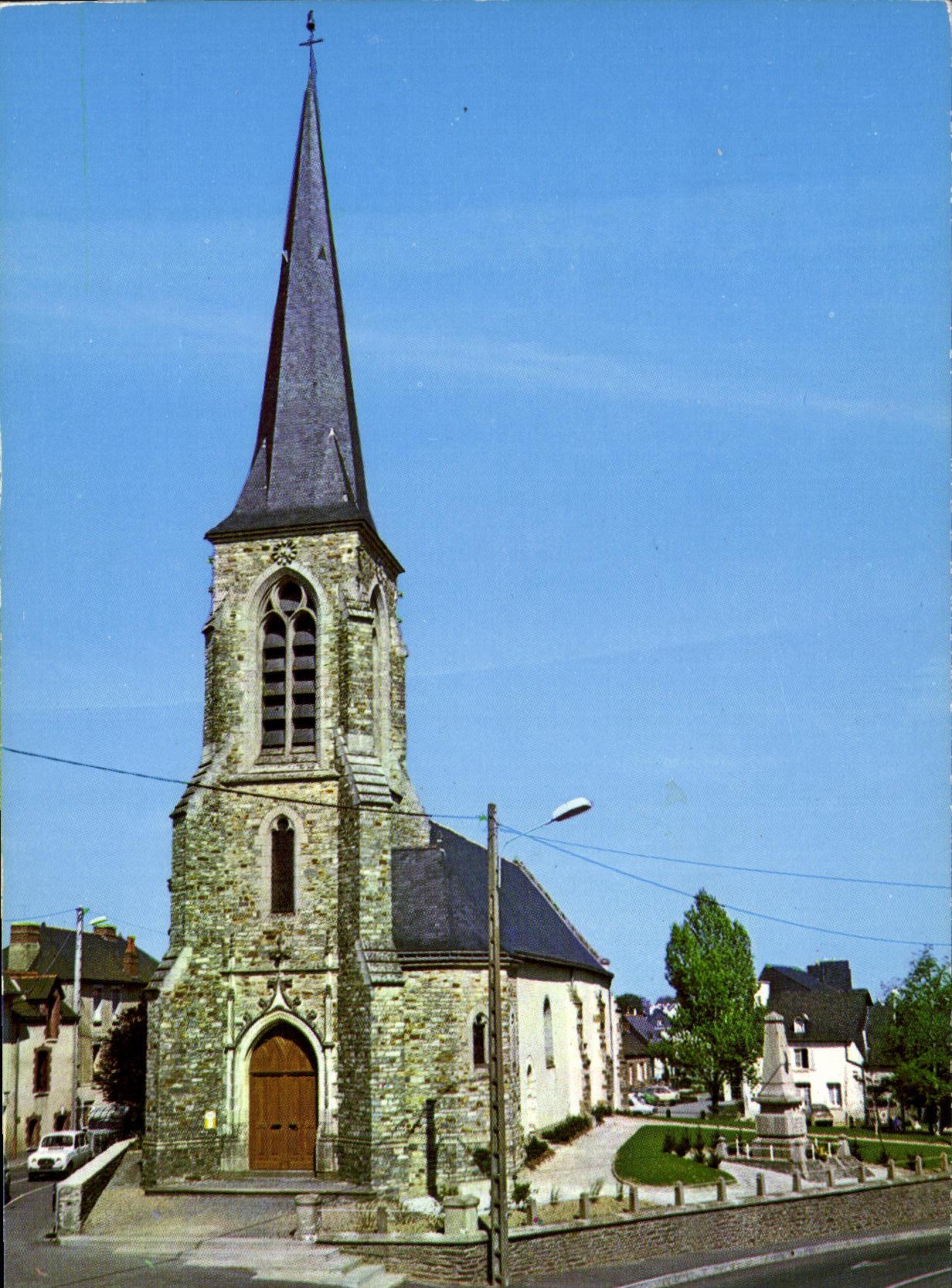 VINTAGE POSTCARD Church of Chantepie