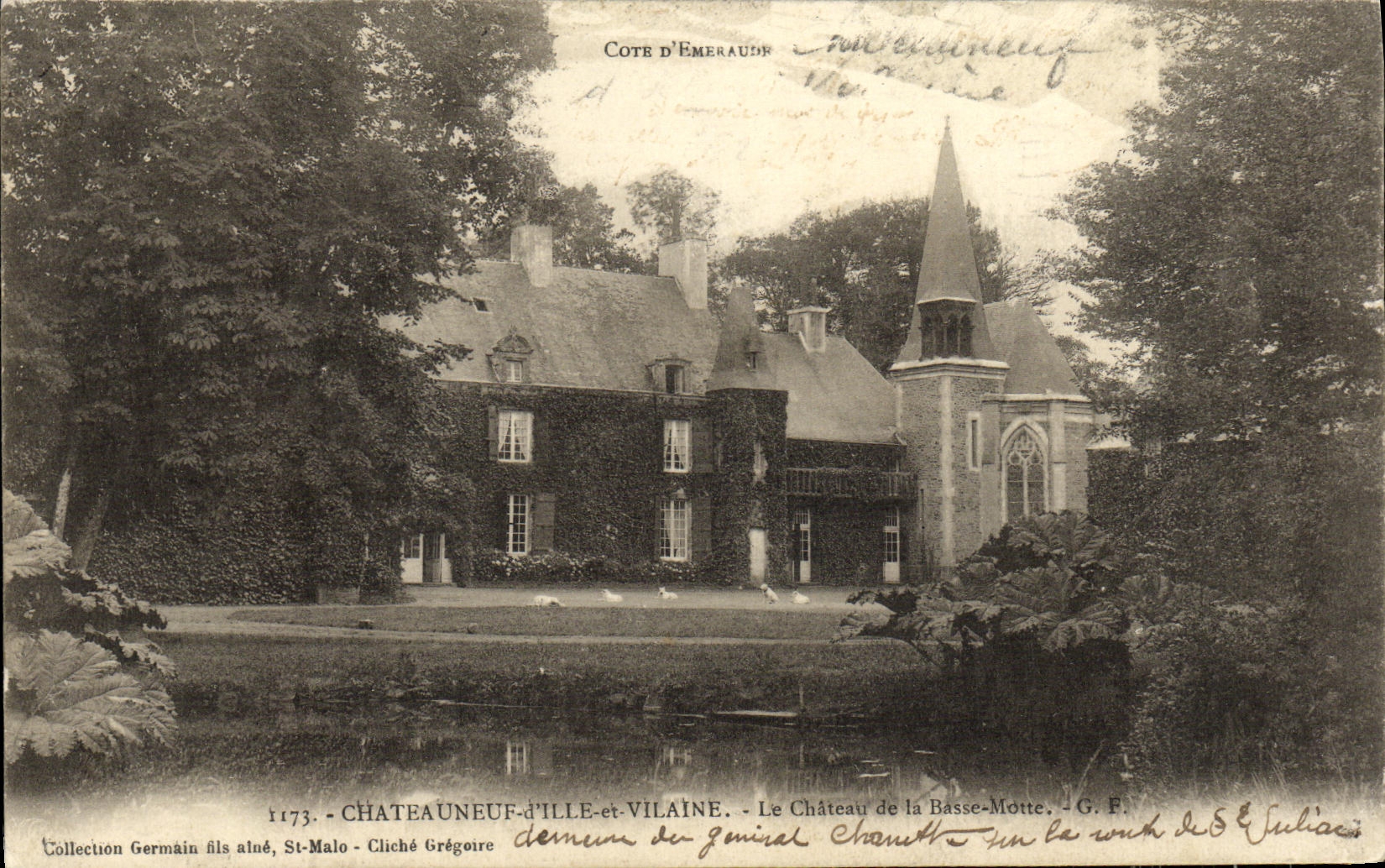 CPA Chateauneuf d Ille et Vilaine Le chateau de la Basse Motte