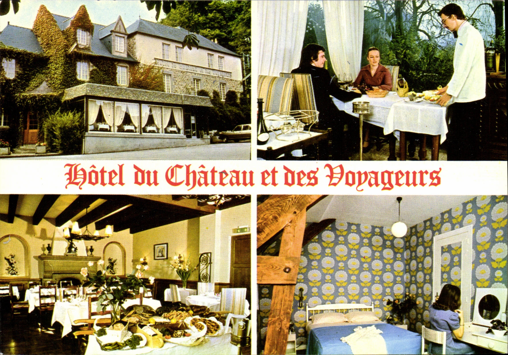 CPM Combourg Hotel Restaurant du chateau et des voyageurs