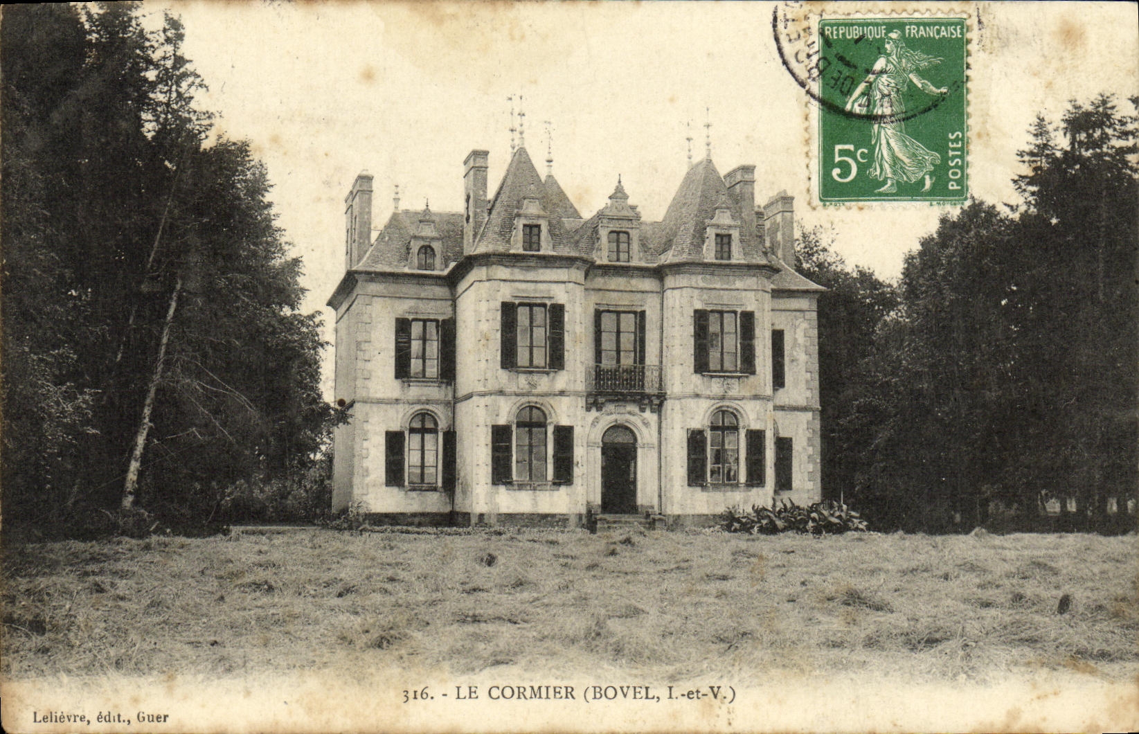 POSTAL Cormier Bovel de la VENDIMIA
