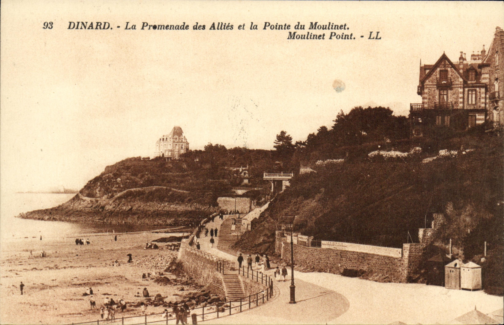 POSTAL Dinard de la VENDIMIA la caminata de la cosechadora y el punto del torno
