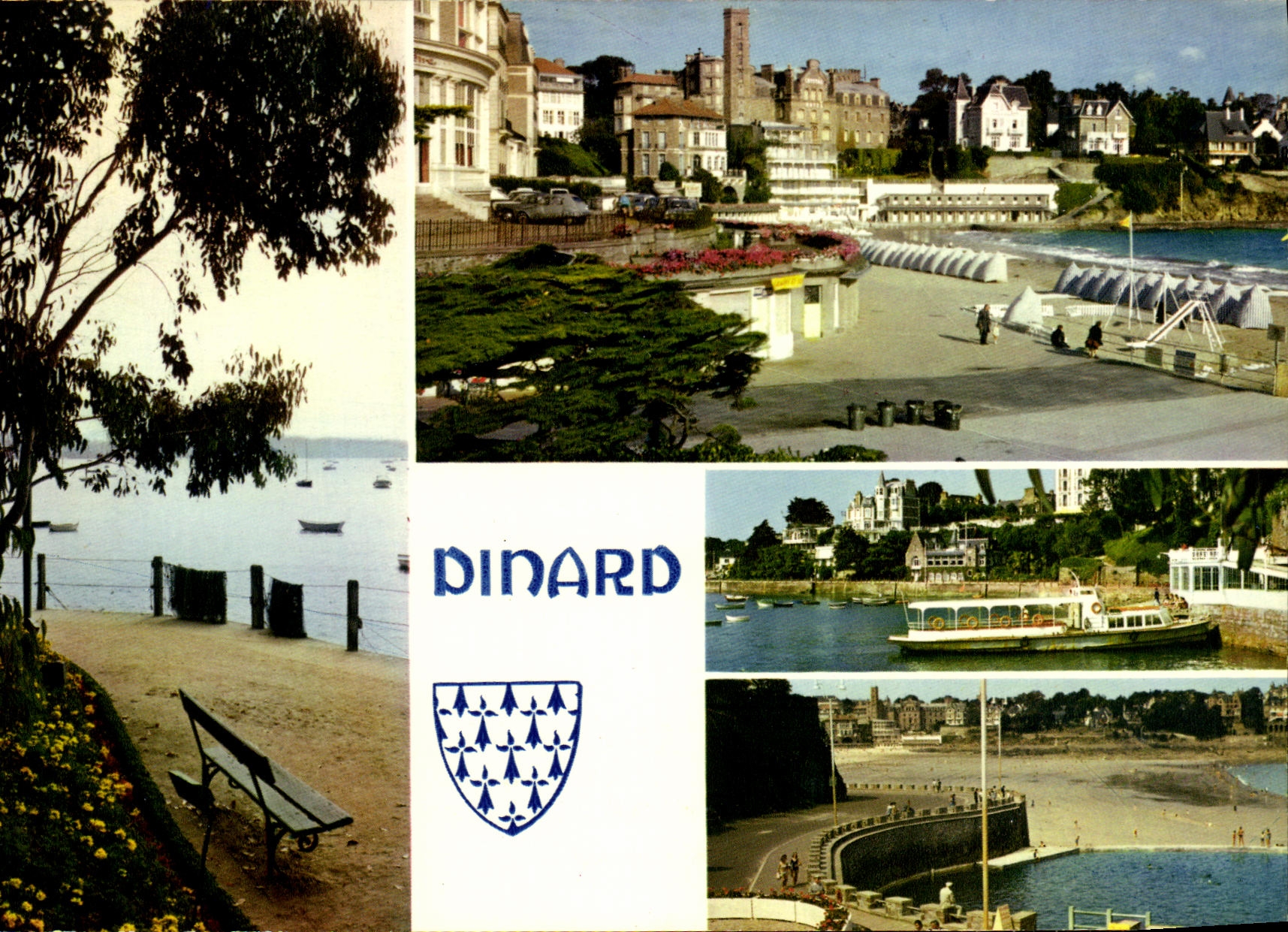 CPM Dinard Cote D Emeraude Le jardin exotique La plage de l escale 