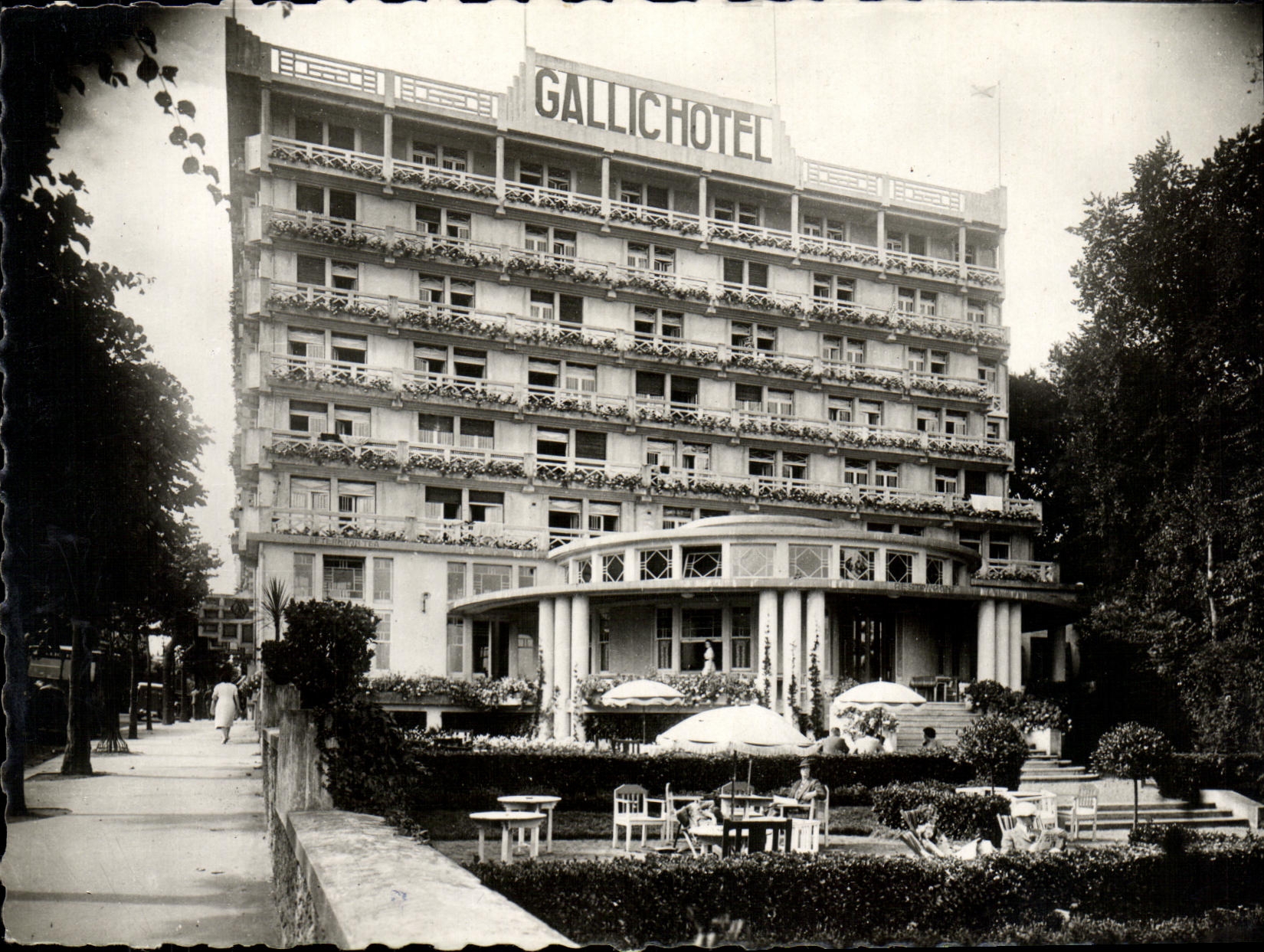 POSTAL MODERNA hotel galico de Dinard